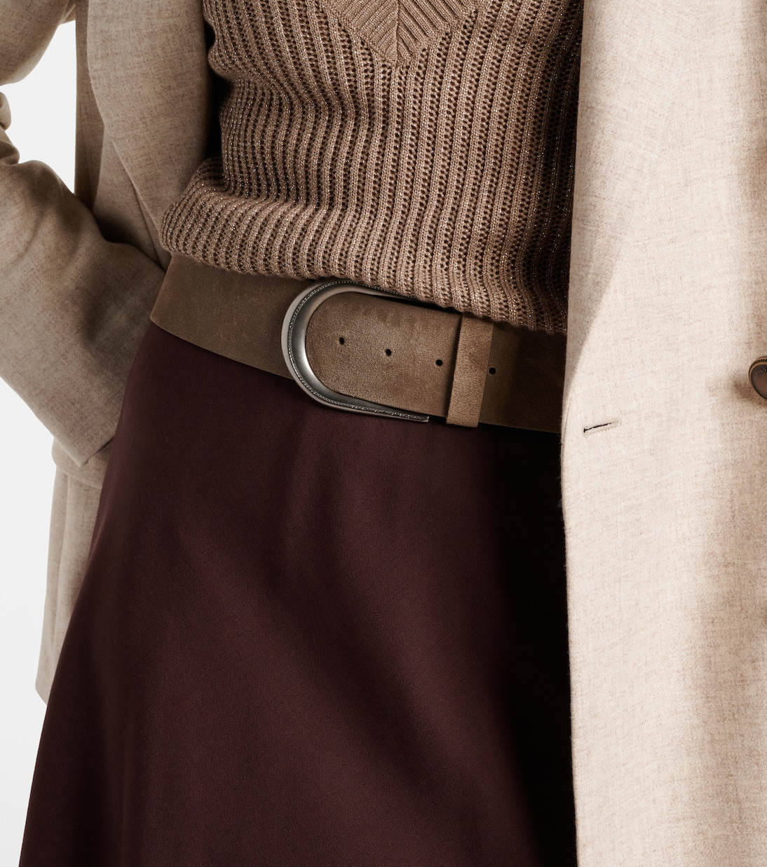 Ceinture Monili en daim | Brunello Cucinelli