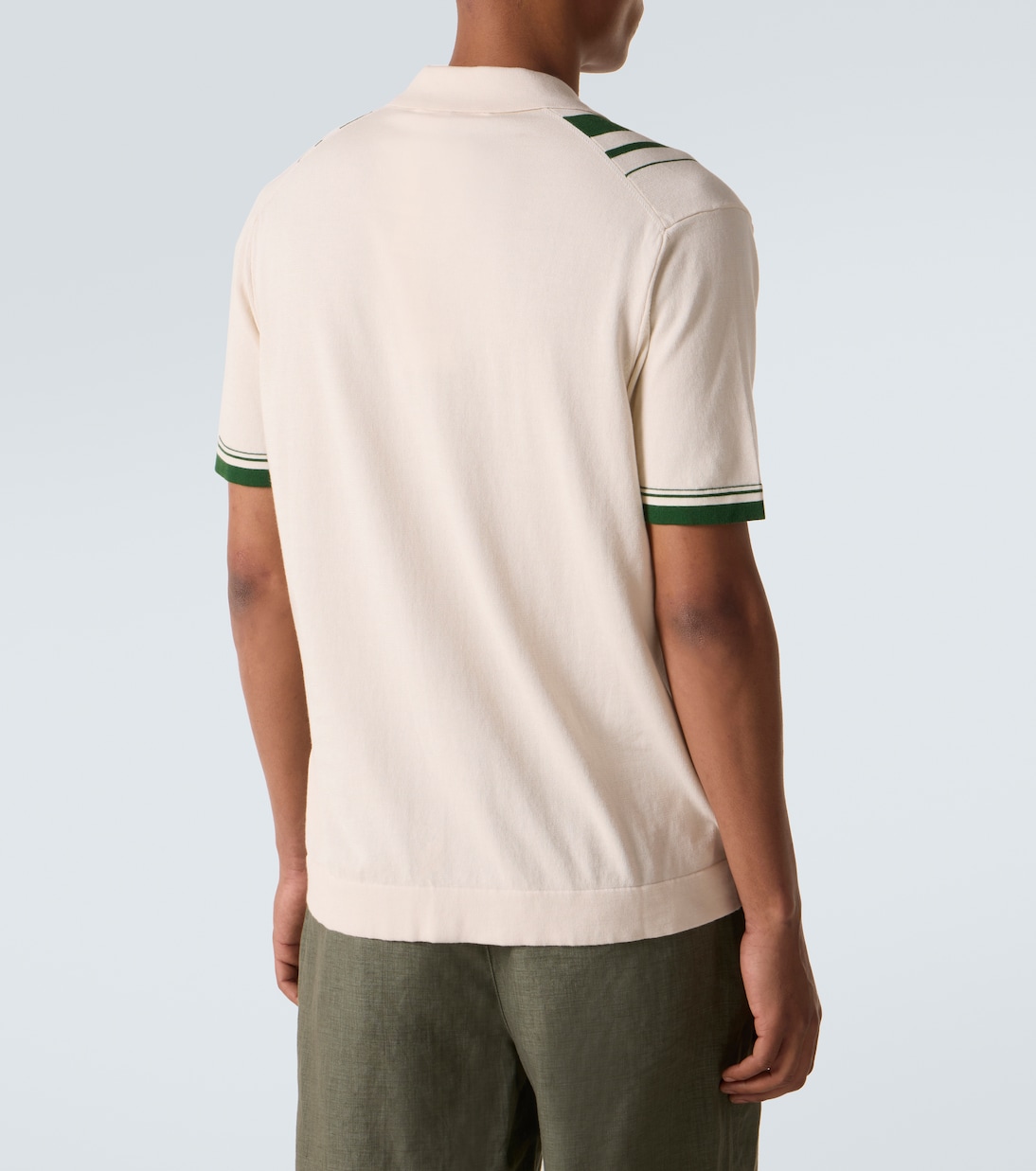 Tiernan striped cotton bowling shirt | Orlebar Brown