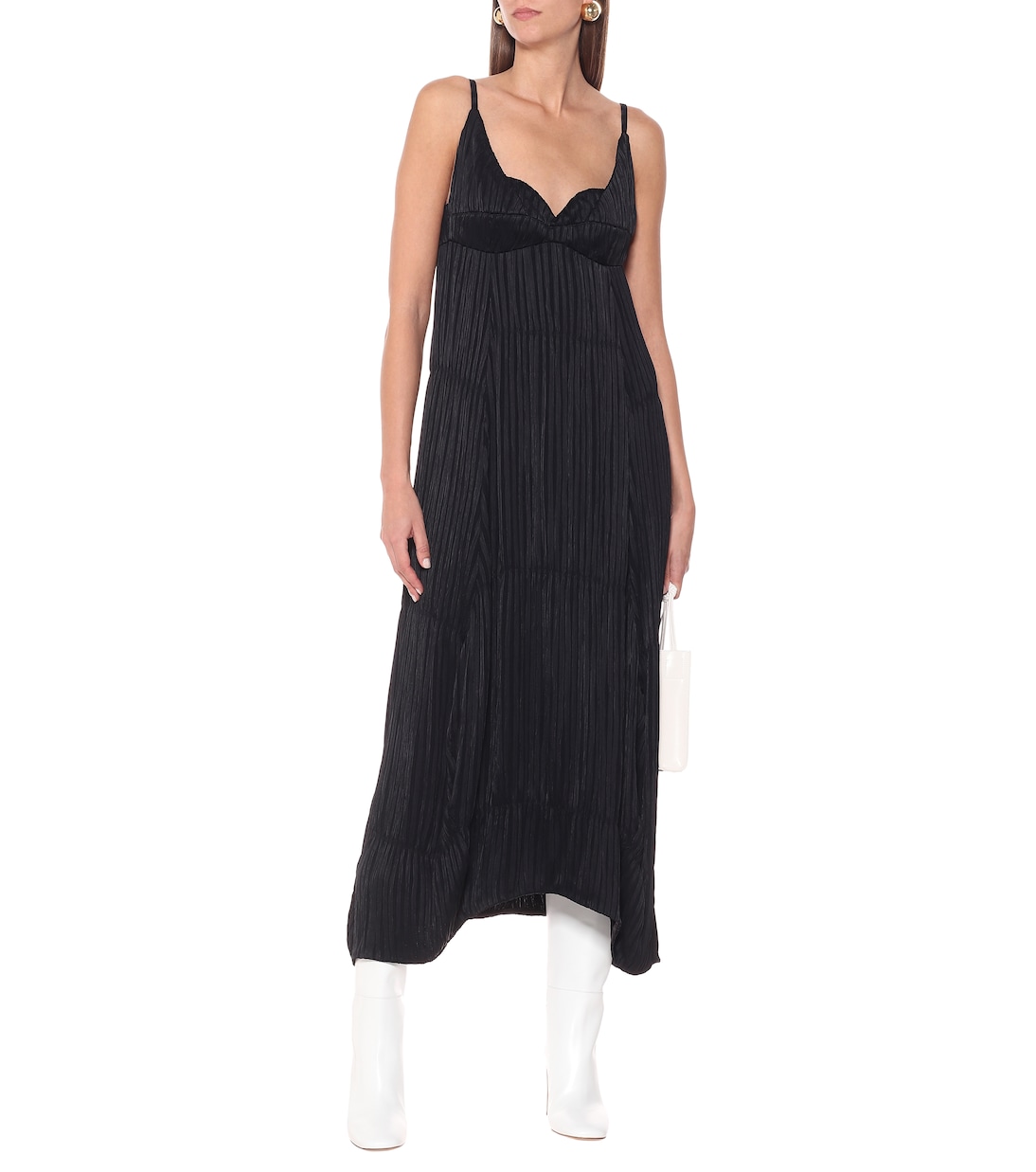 Abito sottoveste in crêpe | Jil Sander