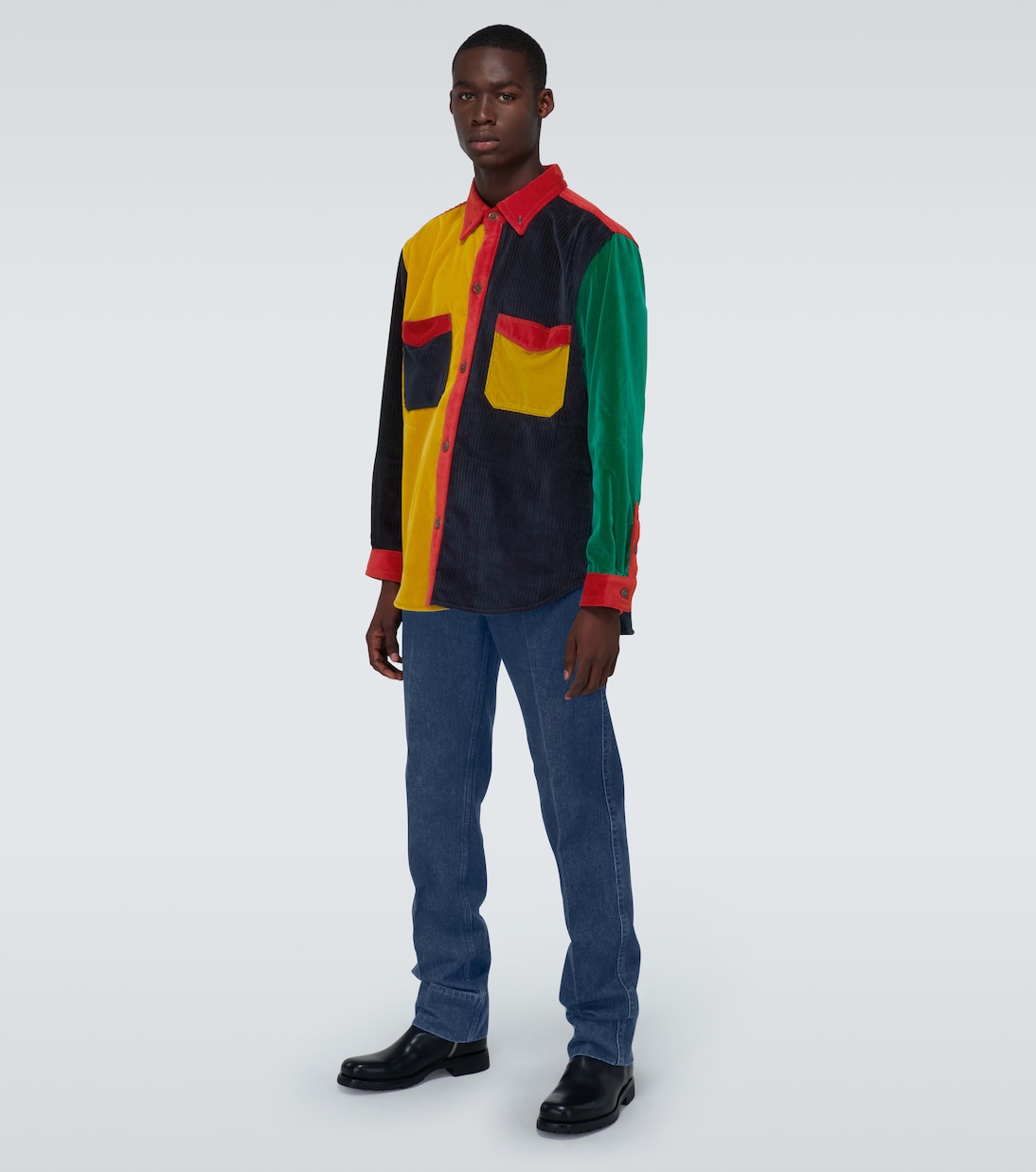 Camisa Notting Hill de patchwork | Wales Bonner