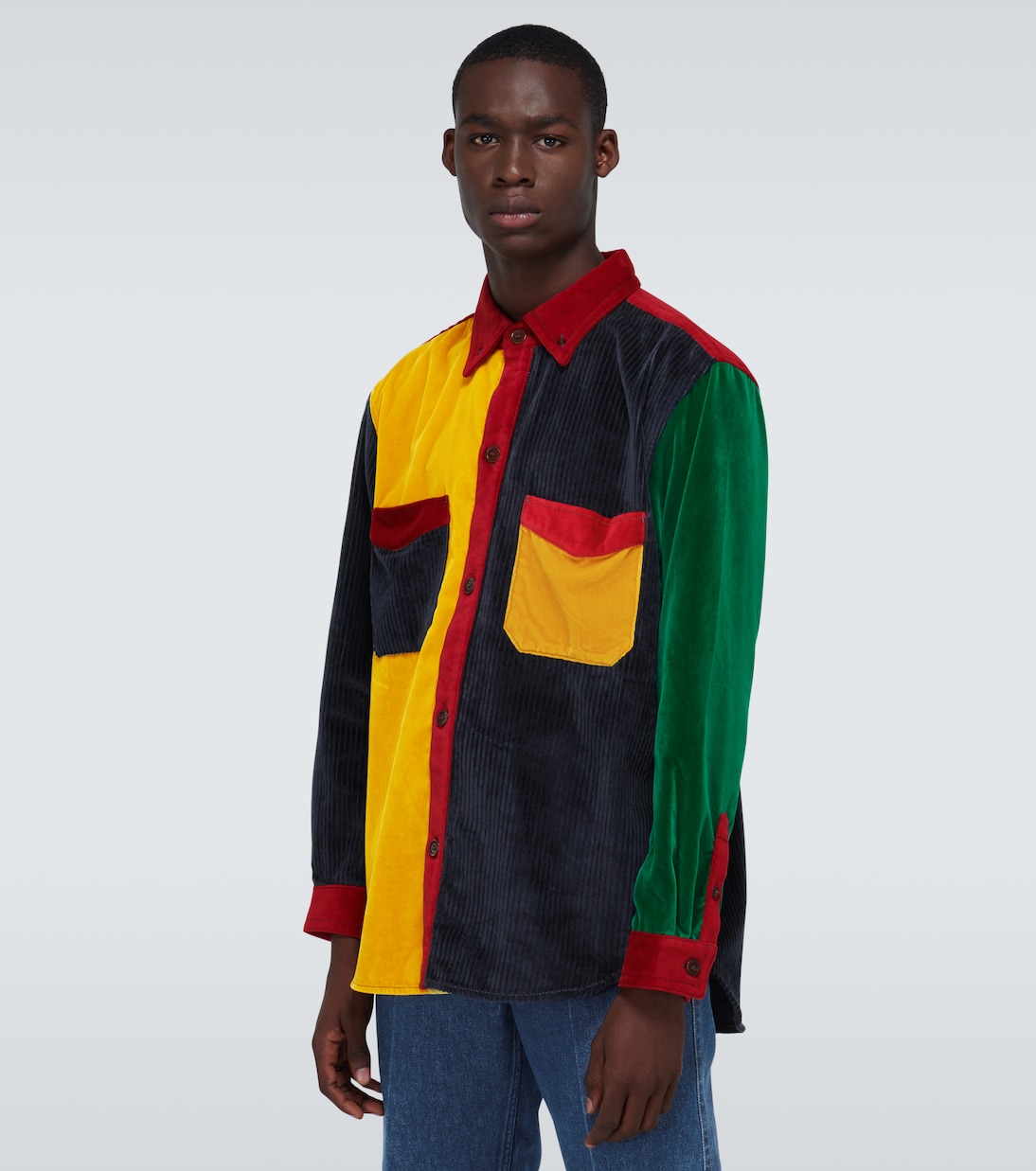 Camisa Notting Hill de patchwork | Wales Bonner