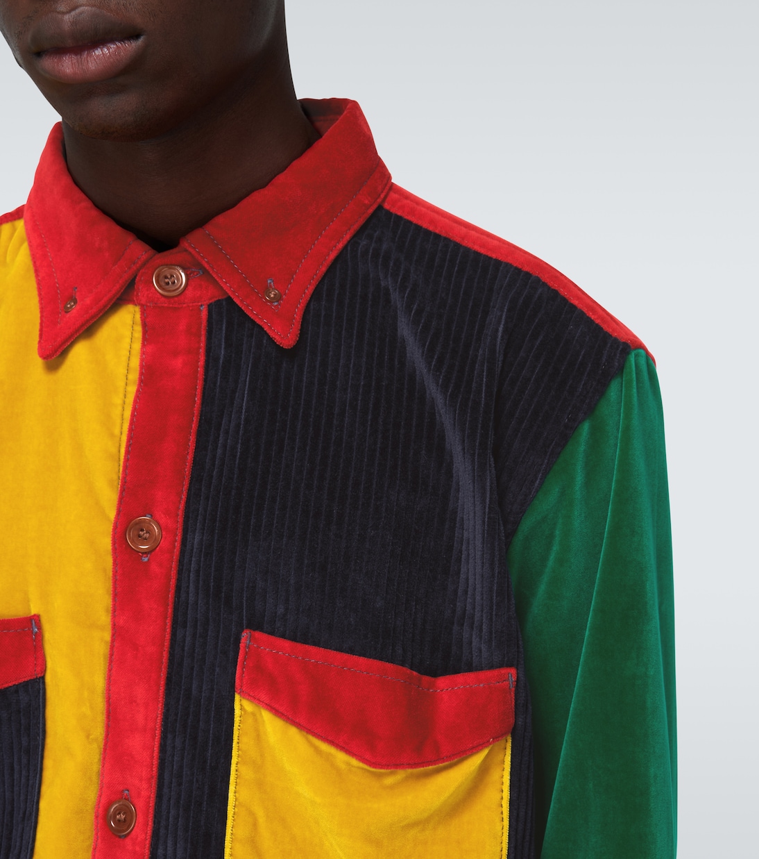 Camisa Notting Hill de patchwork | Wales Bonner