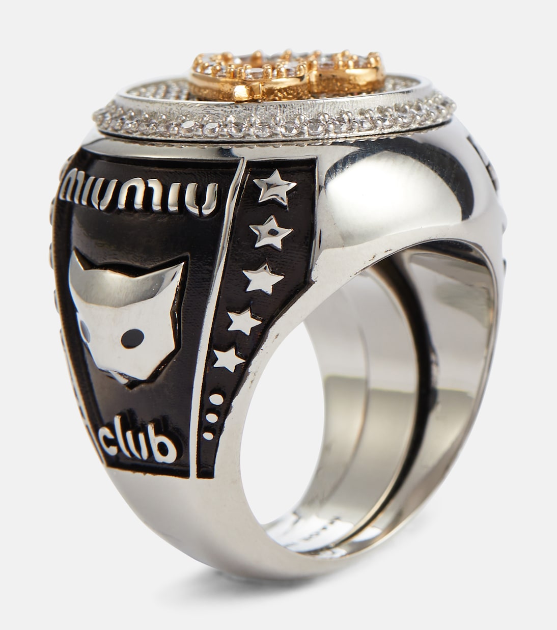 Anello con cristalli | Miu Miu