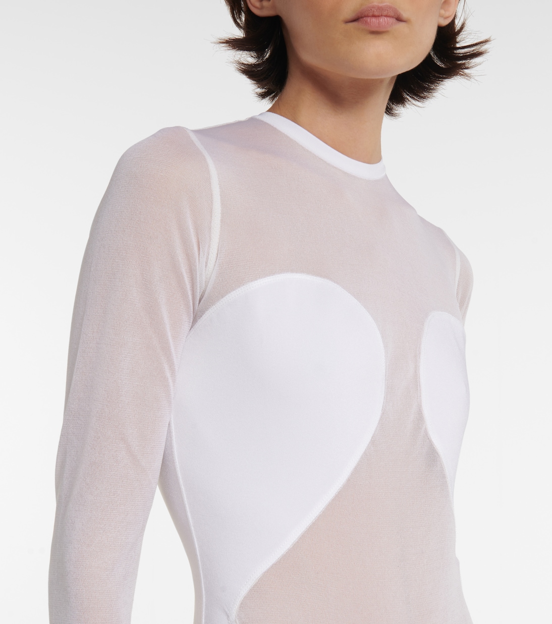 Body en crêpe de soie mélangée | Alaïa