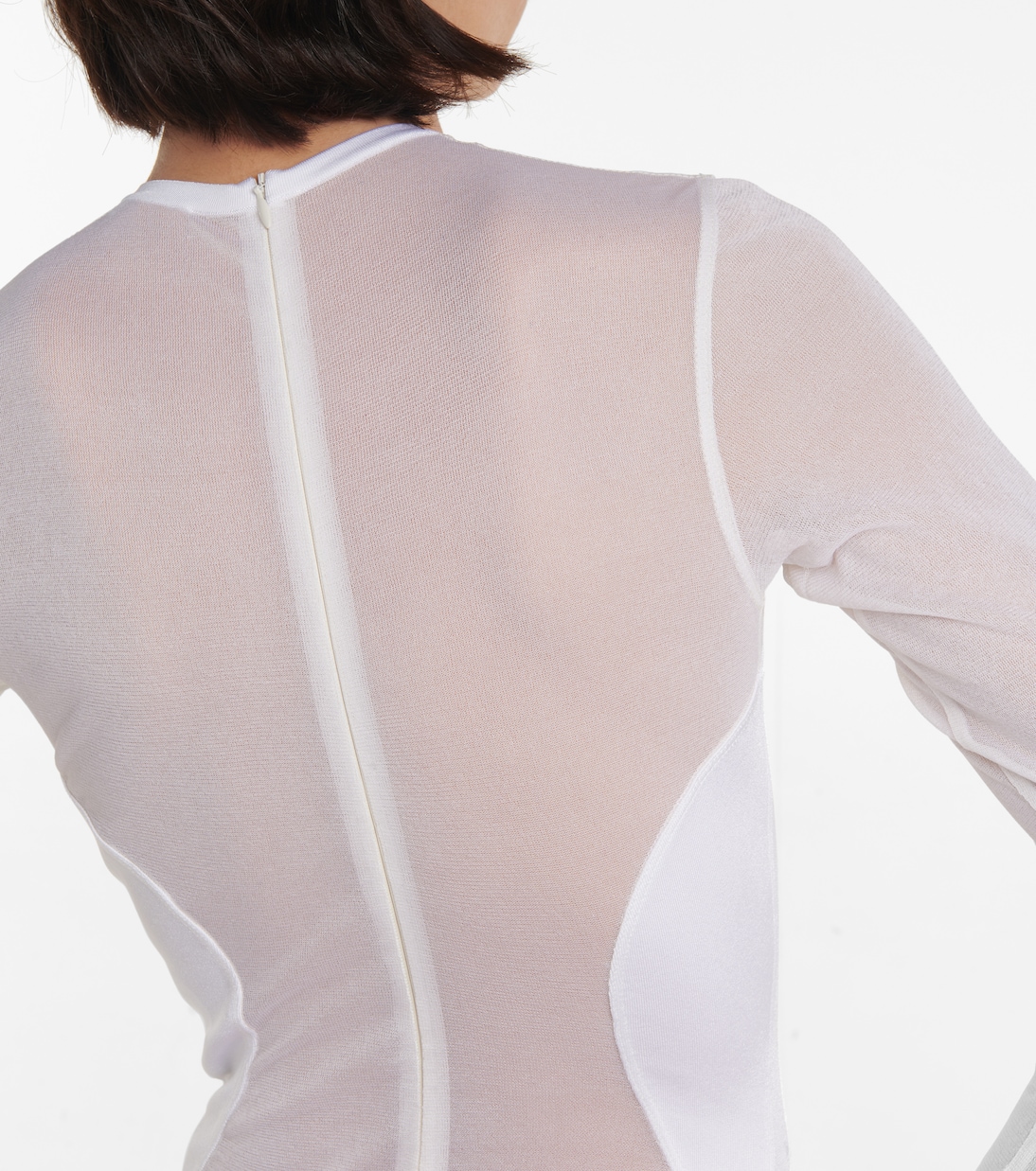 Body en crêpe de soie mélangée | Alaïa