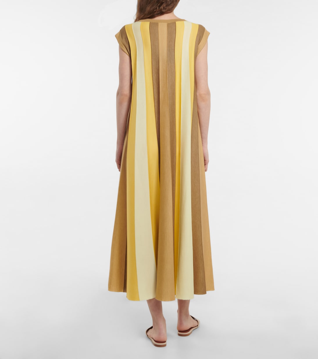 Abito midi Edinburgh in seta e cashmere | Loro Piana