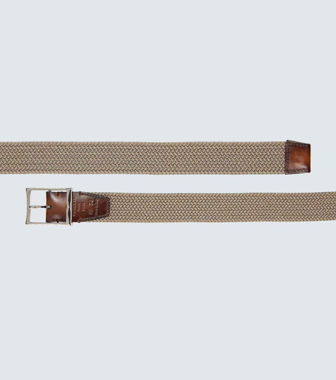 Classic fabric and leather belt | Berluti