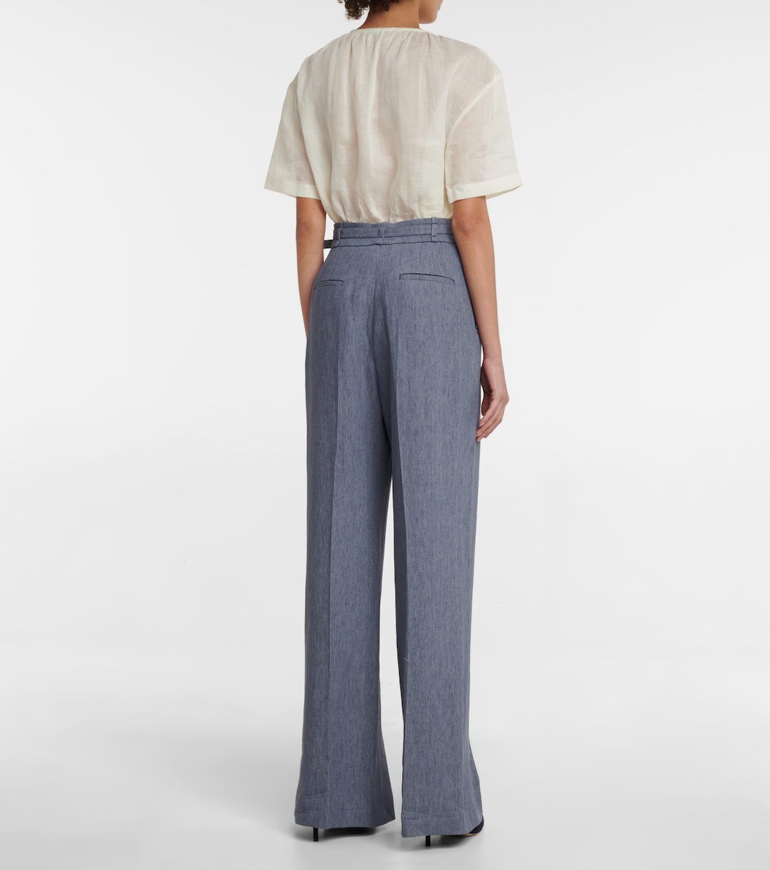 Pantalon en lin à taille haute | Gabriela Hearst