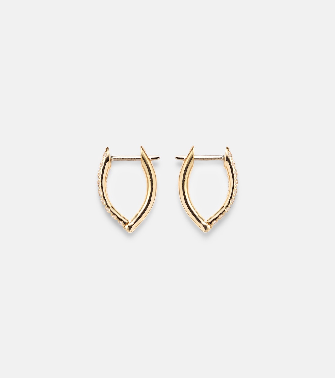Orecchini chic in oro 18kt con diamanti firmati Melissa Kaye, design esclusivo Cristina Small