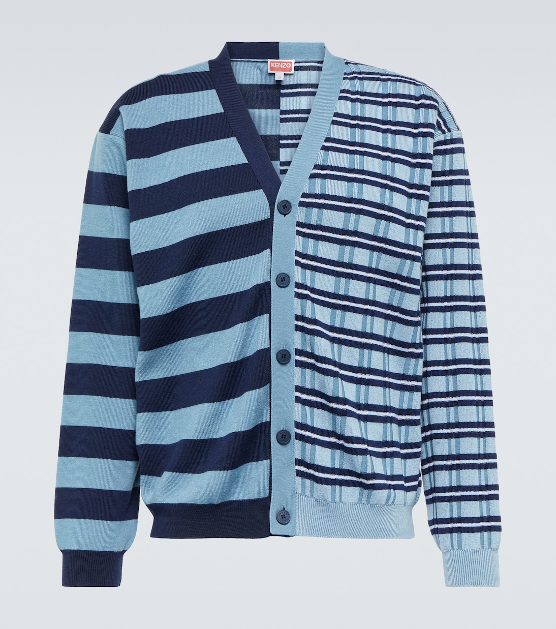 Cardigan in lana e cotone a righe | Kenzo