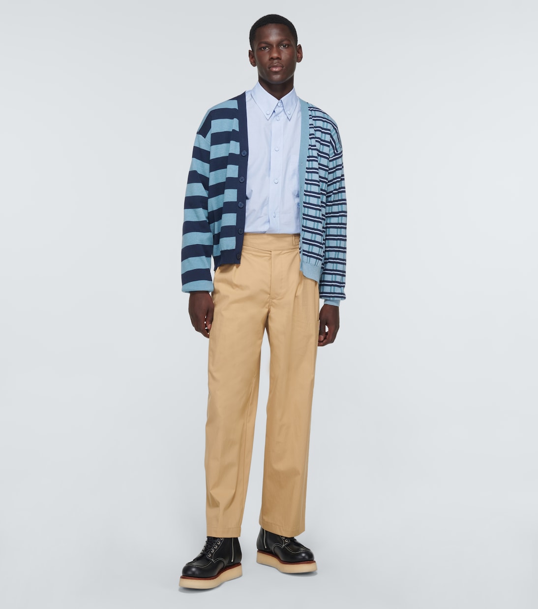 Cardigan in lana e cotone a righe | Kenzo