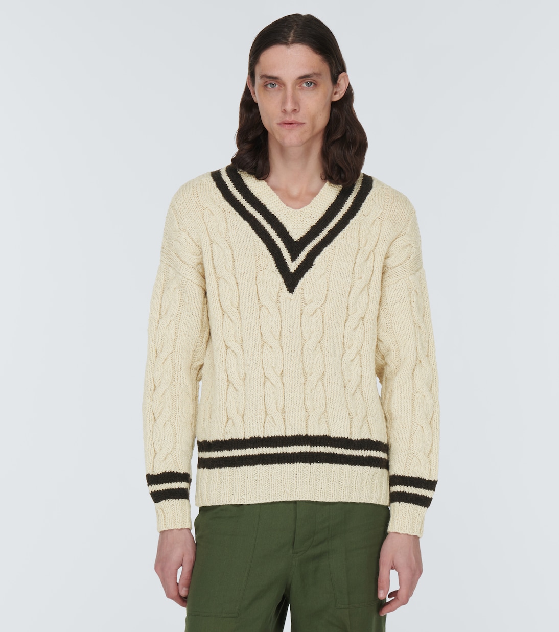 Pullover V-Collegium aus Wolle | Visvim