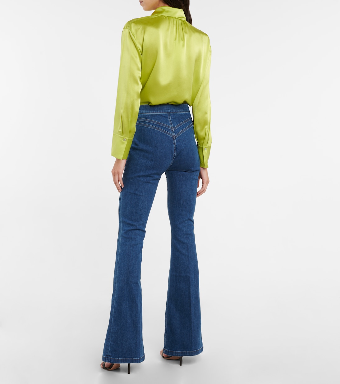Sheridan high-rise flared jeans | Veronica Beard