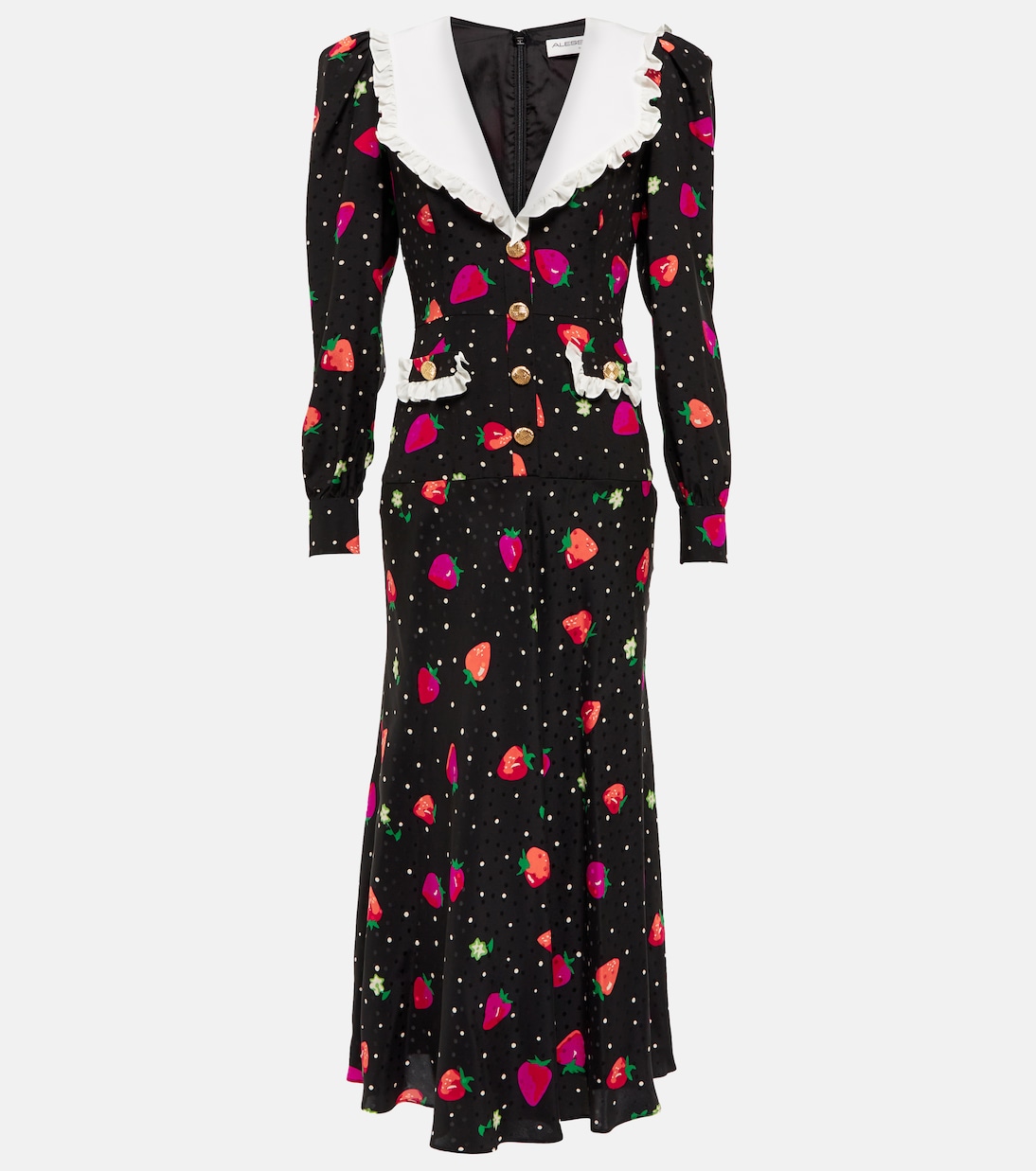 Printed jacquard silk midi dress | Alessandra Rich