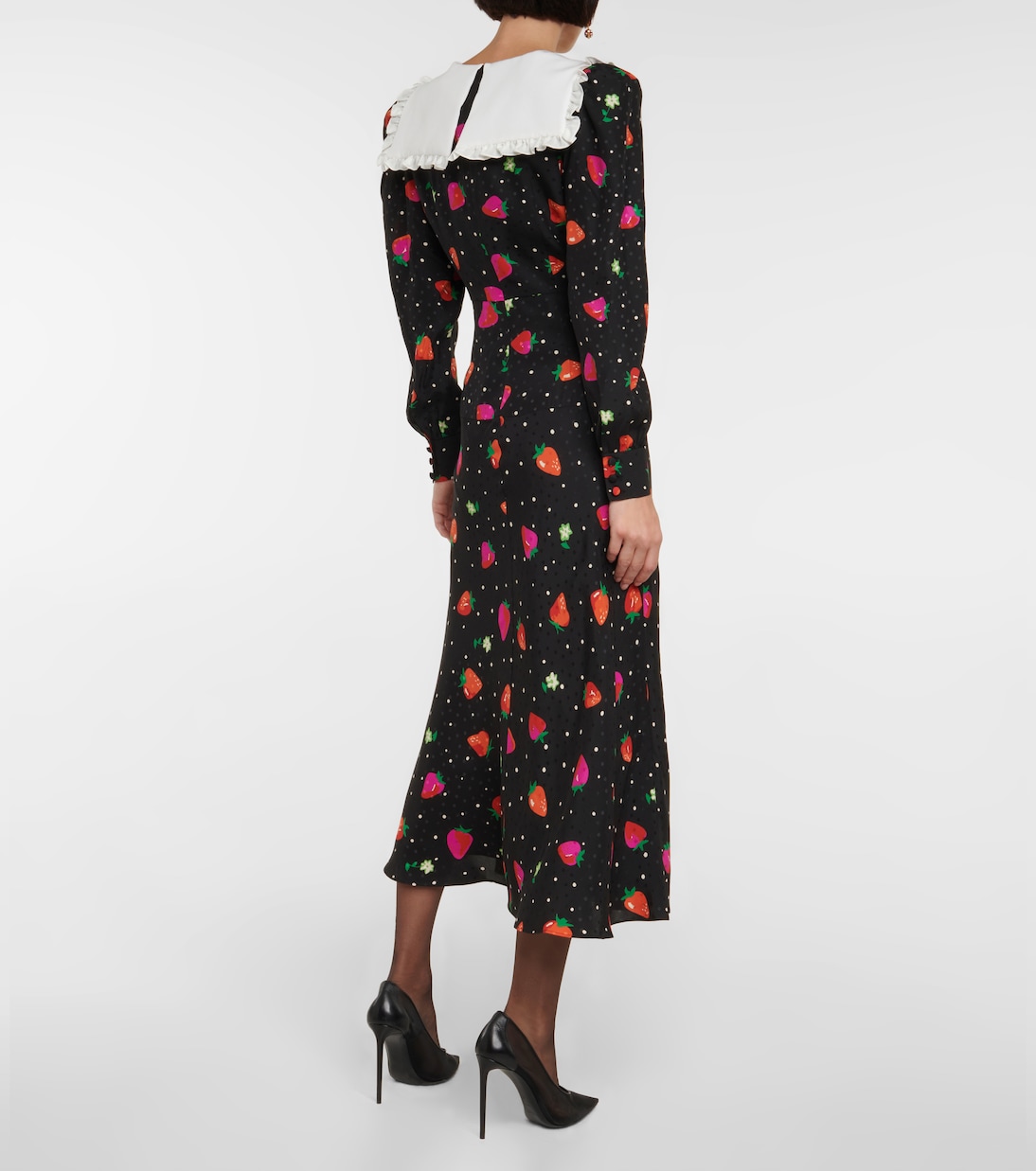 Printed jacquard silk midi dress | Alessandra Rich