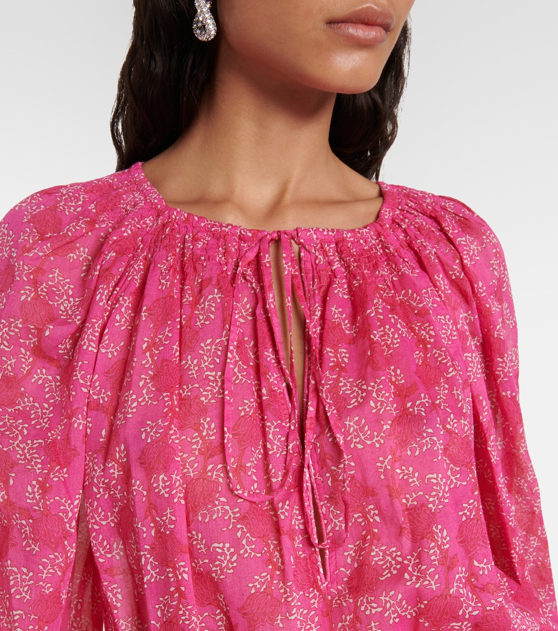 Vestido túnica Parsley de algodón floral | Marant Etoile