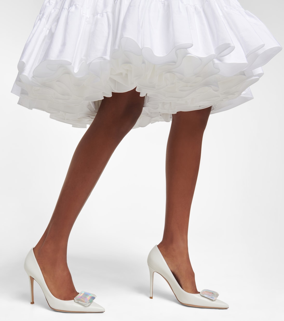 Jaipur 105 embellished leather pumps | Gianvito Rossi