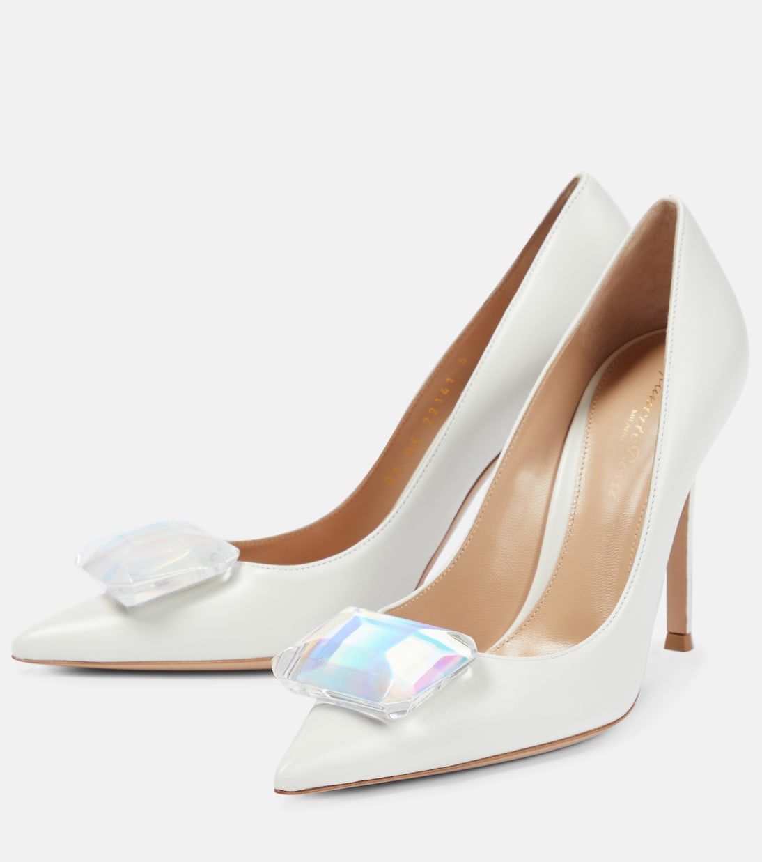 Jaipur 105 embellished leather pumps | Gianvito Rossi