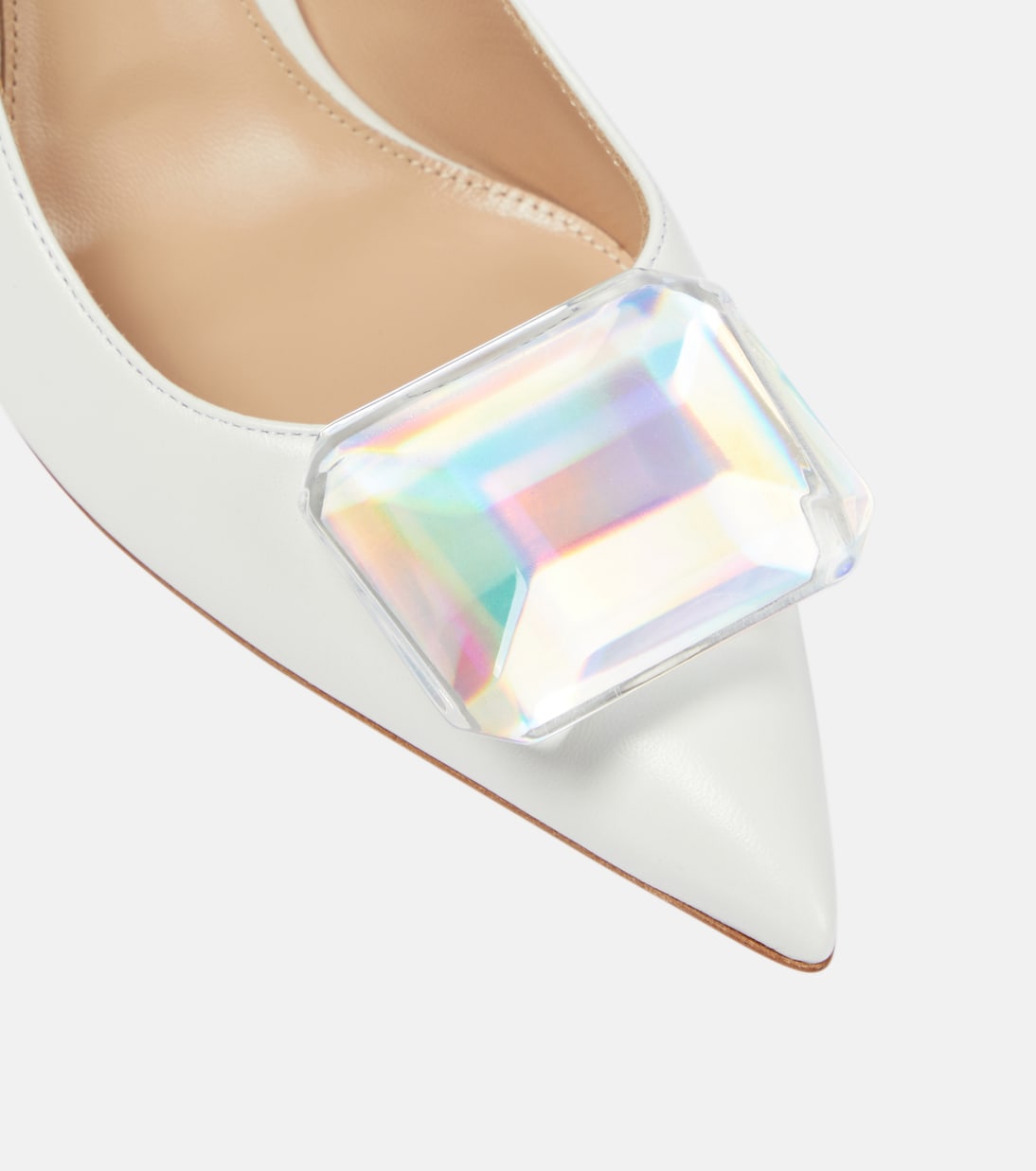 Jaipur 105 embellished leather pumps | Gianvito Rossi