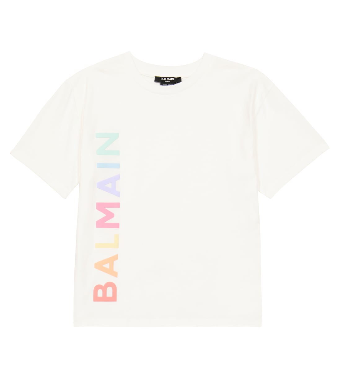 T-Shirt aus Baumwoll-Jersey | Balmain Kids