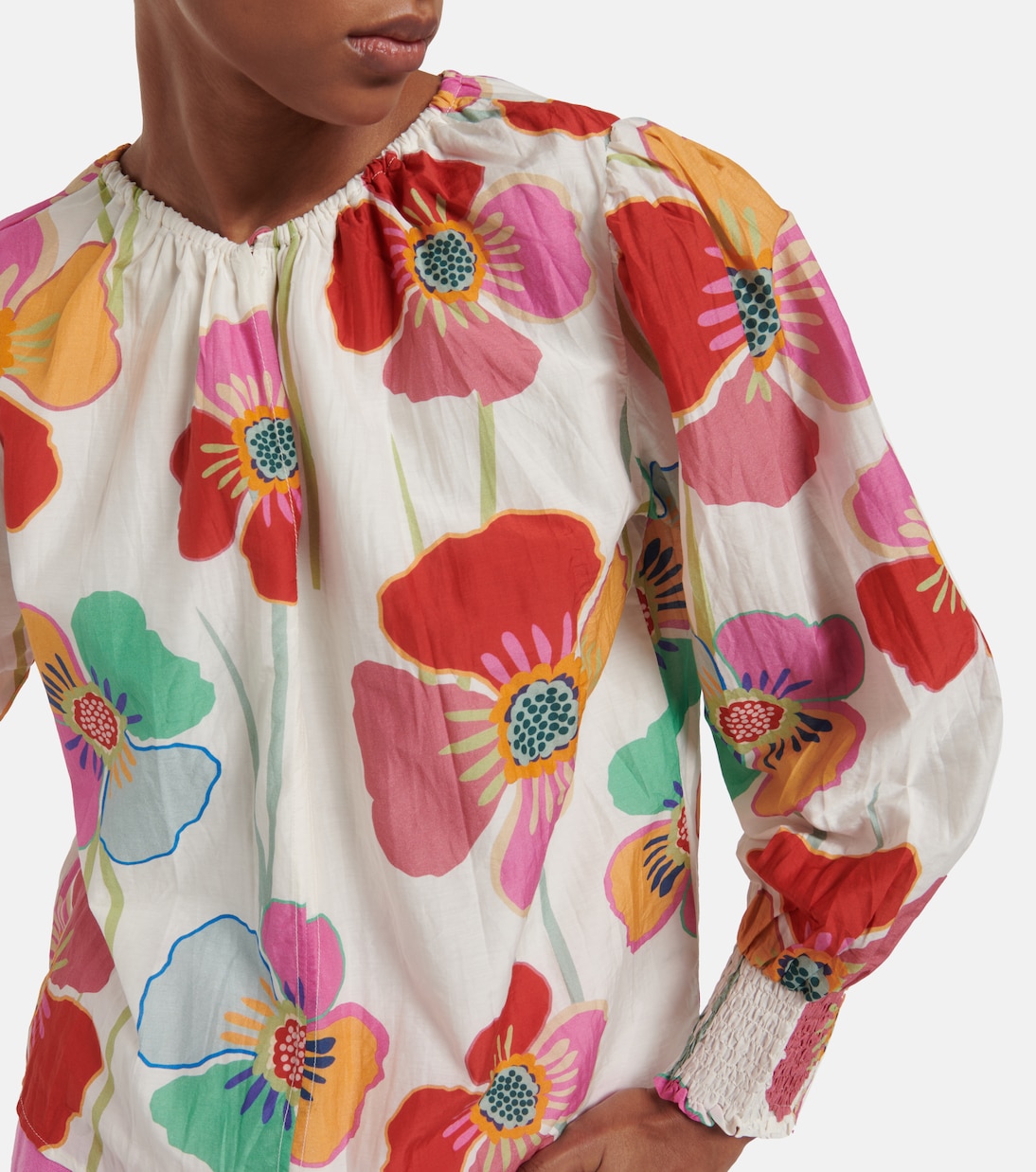 Blusa Avery in cotone e seta | Velvet