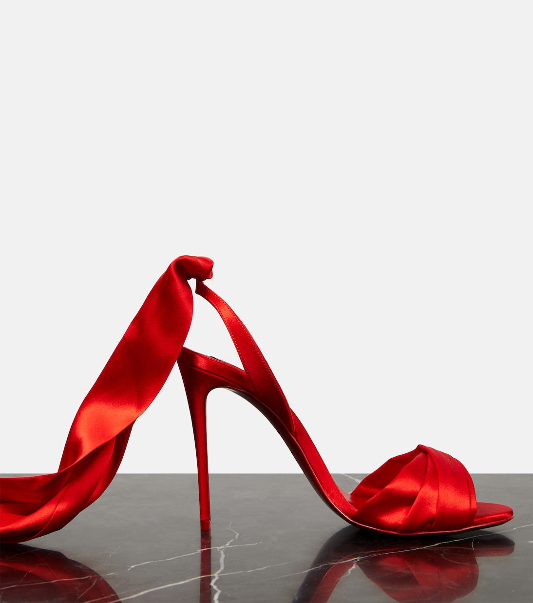 Sandali Sevillana 100 in crêpe satin | Christian Louboutin