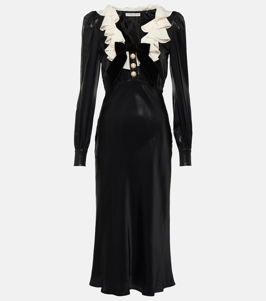 Midikleid aus Satin | Alessandra Rich