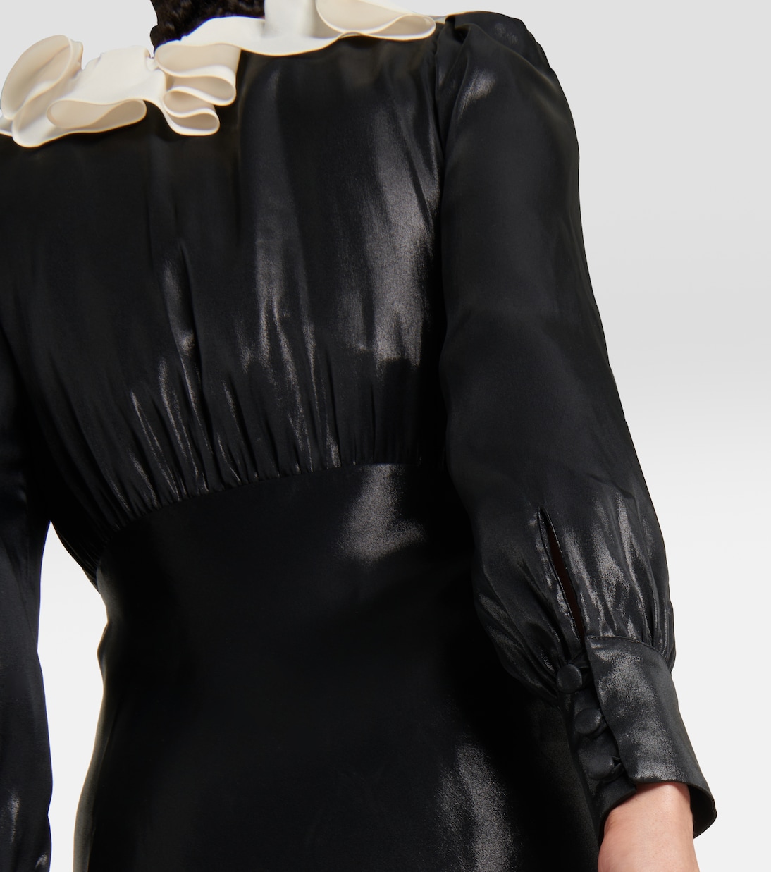Midikleid aus Satin | Alessandra Rich