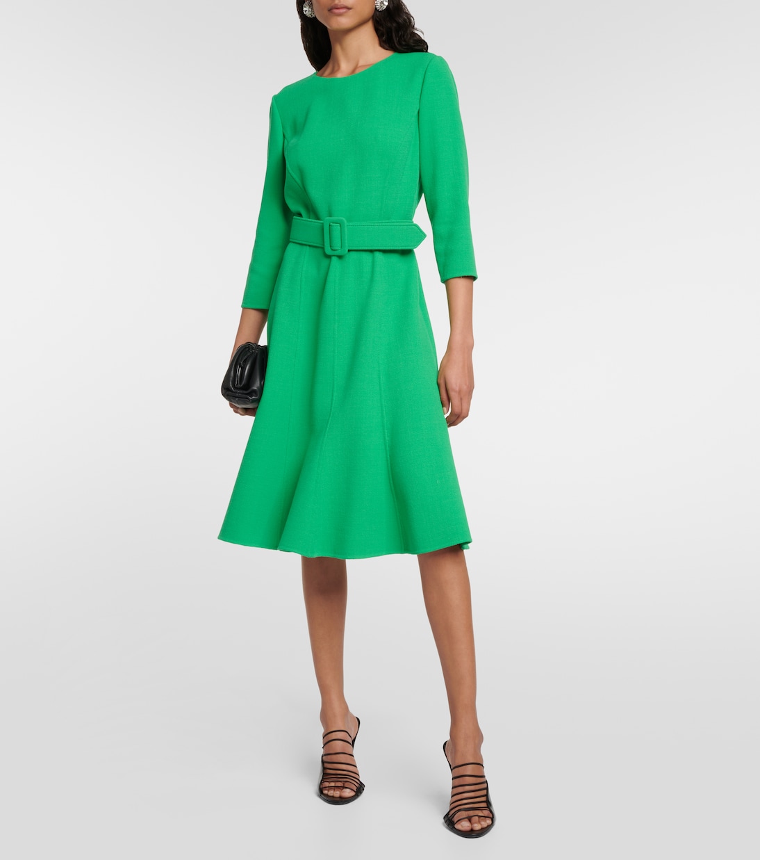Abito midi in misto lana | Oscar de la Renta