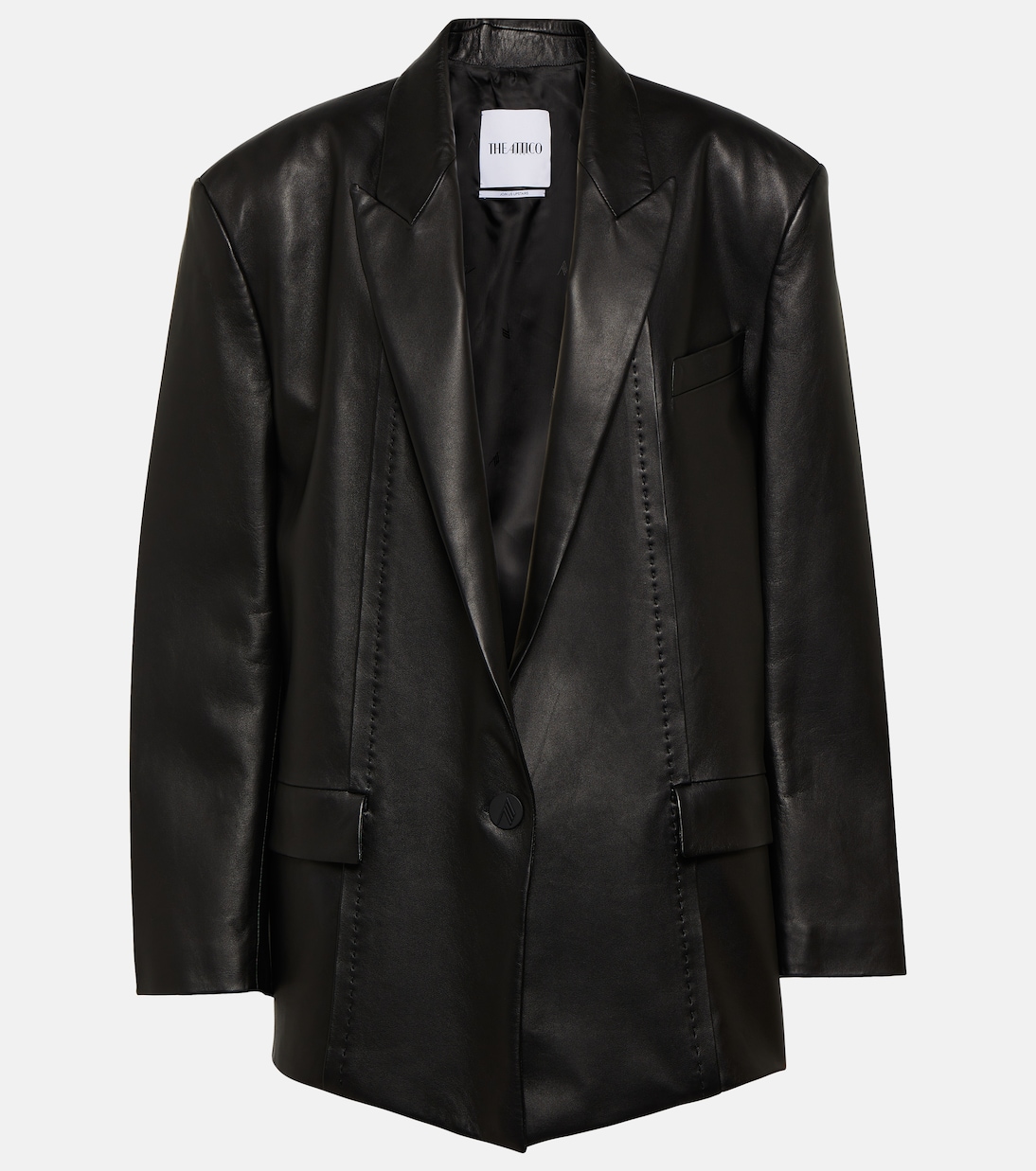 Oversize-Blazer aus Leder | The Attico