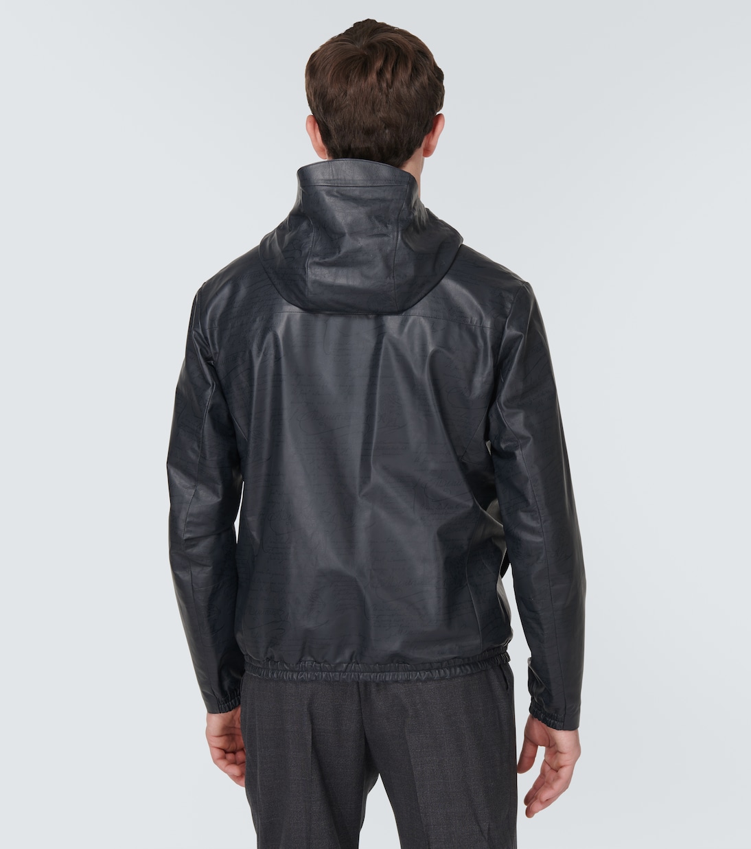 Jacke Scritto Printed B-Way aus Leder | Berluti