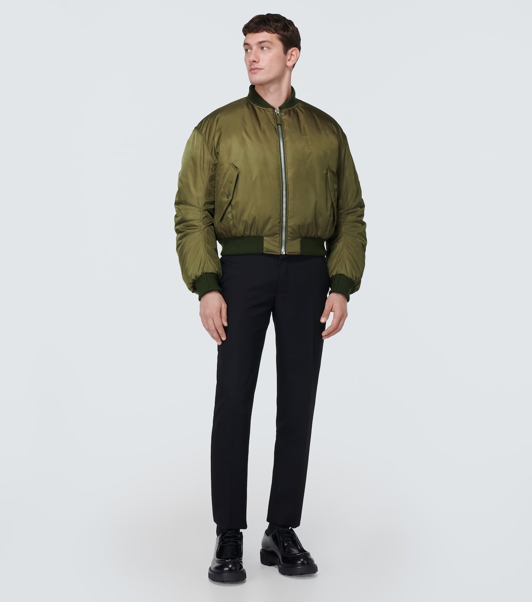 Veste doudoune bomber raccourcie en Re-Nylon | Prada