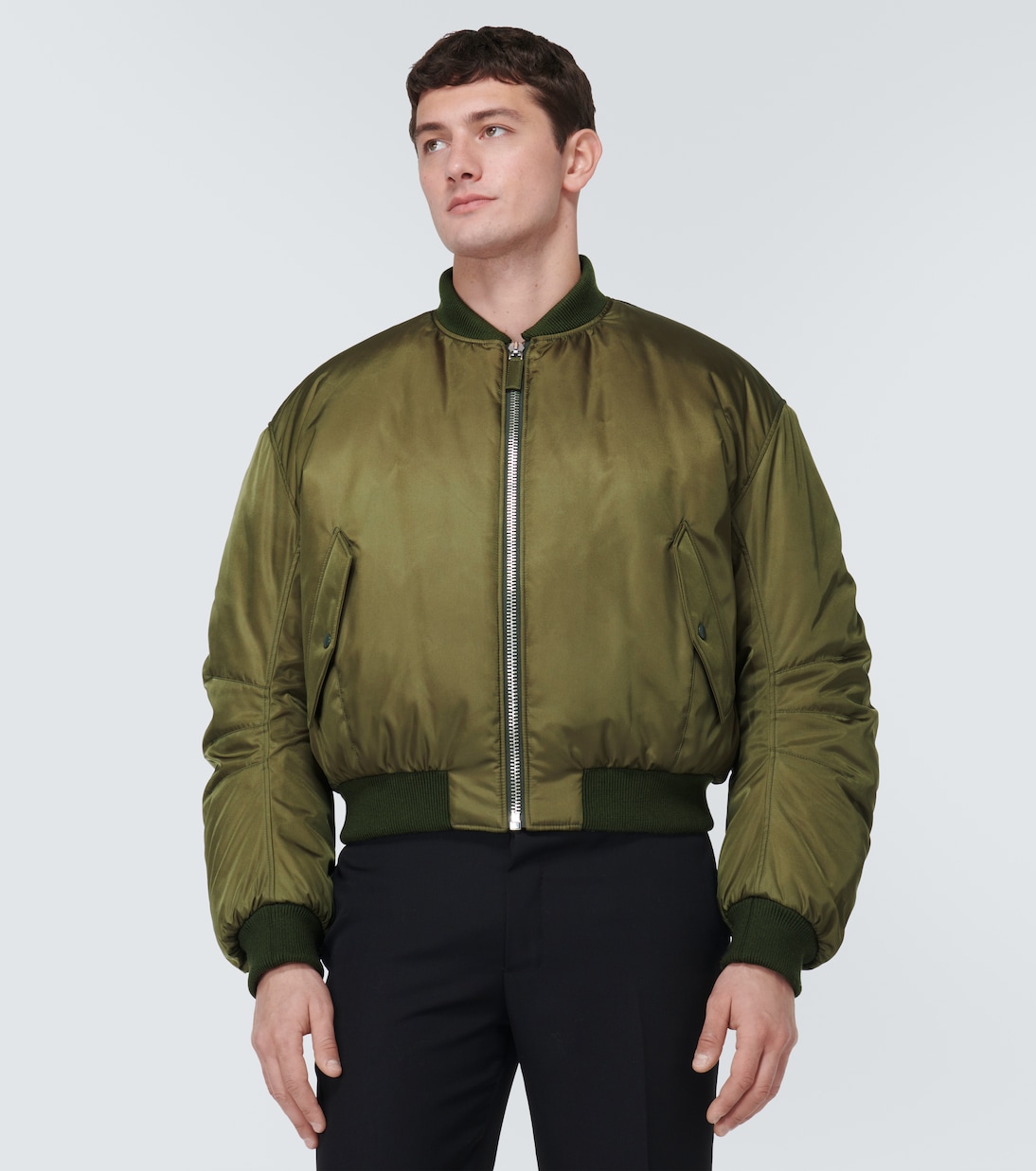 Veste doudoune bomber raccourcie en Re-Nylon | Prada