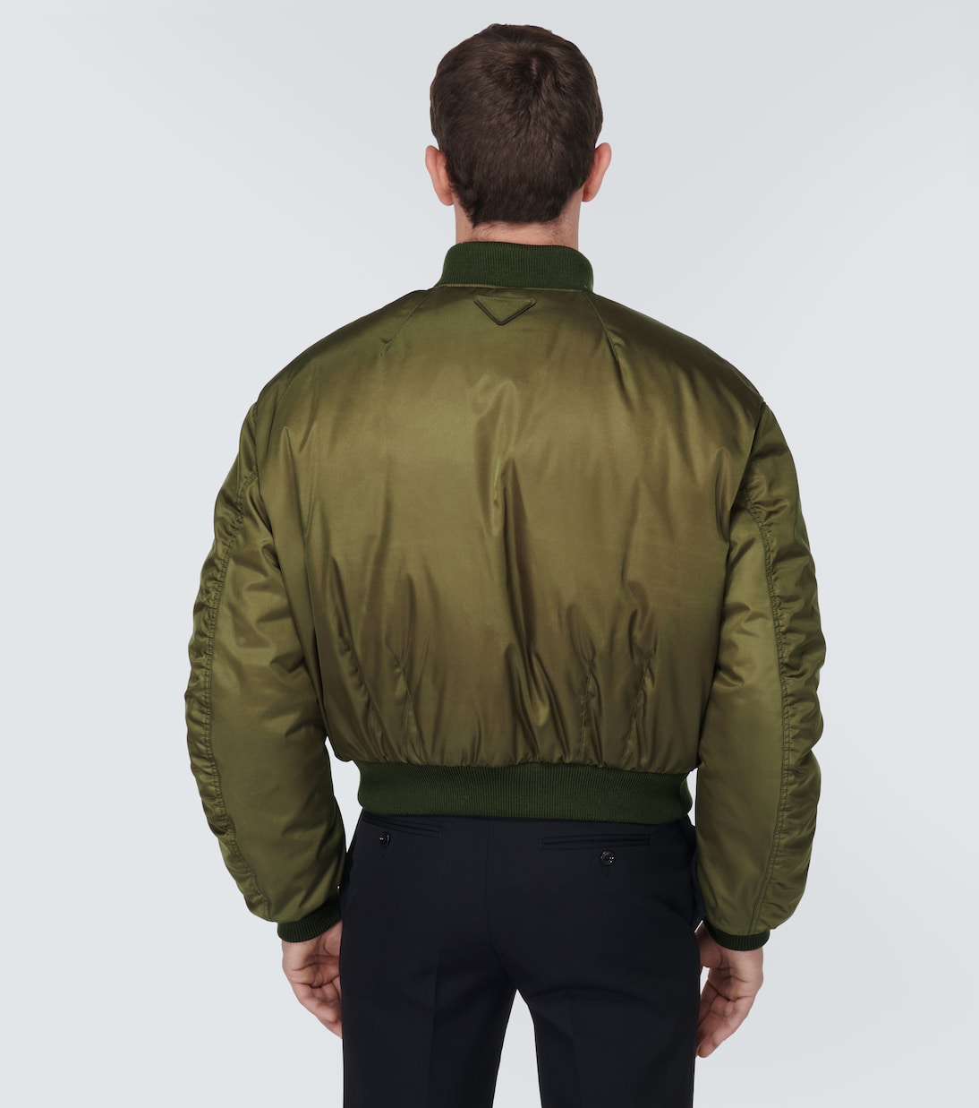 Veste doudoune bomber raccourcie en Re-Nylon | Prada