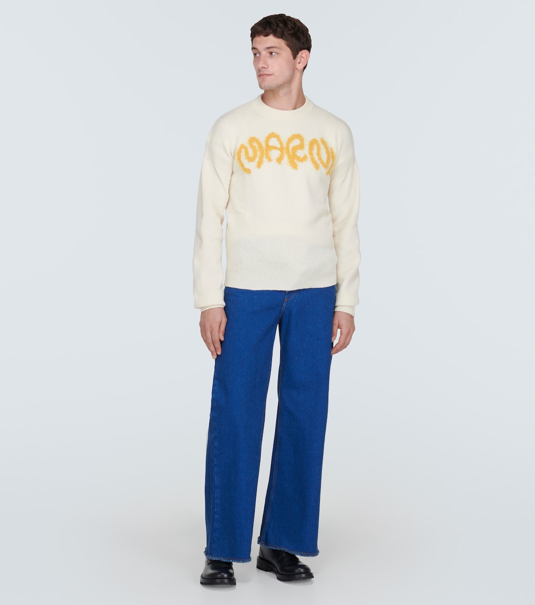 Pull en laine vierge à logo | Marni