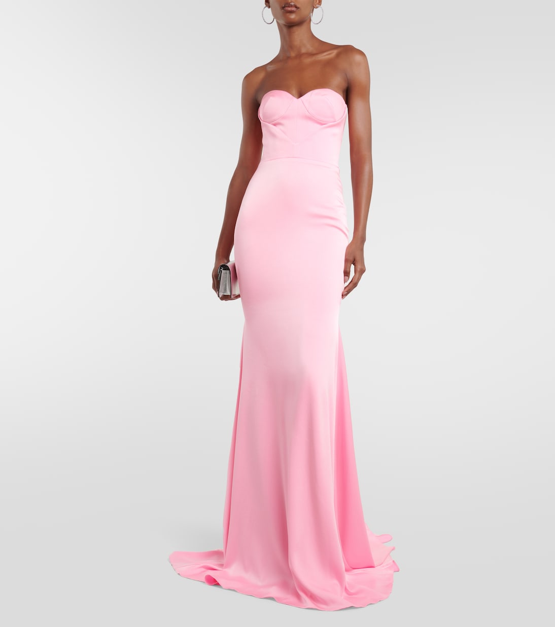 Barkley strapless satin crêpe gown | Alex Perry