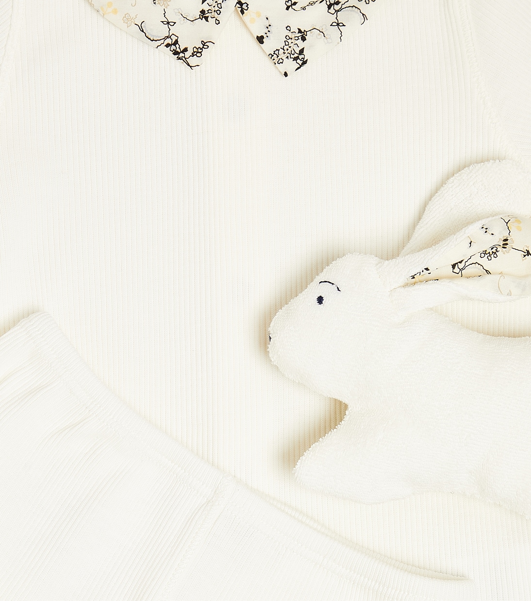 Bébé – Set top, pantalon et peluche Denice en coton | Bonpoint