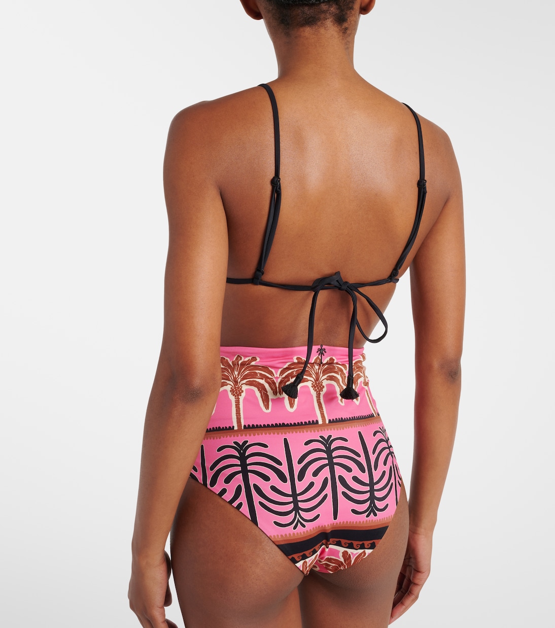Braga de bikini de tiro alto estampada | Johanna Ortiz