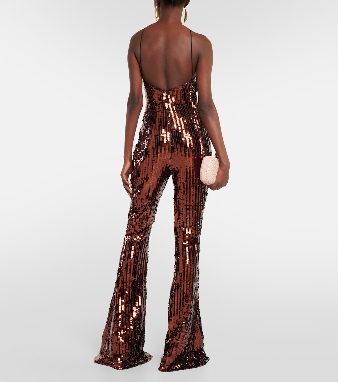 Combi-pantalon évasée Jagger à sequins | Taller Marmo