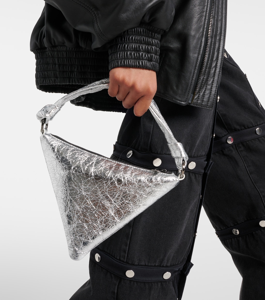 Cameron Mini leather shoulder bag | Amina Muaddi