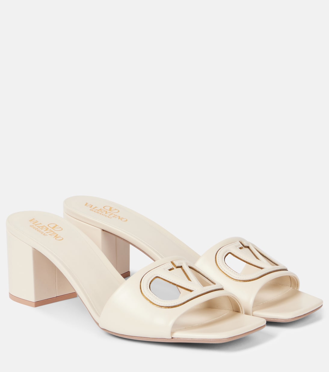 Mules VLogo en cuir | Valentino Garavani
