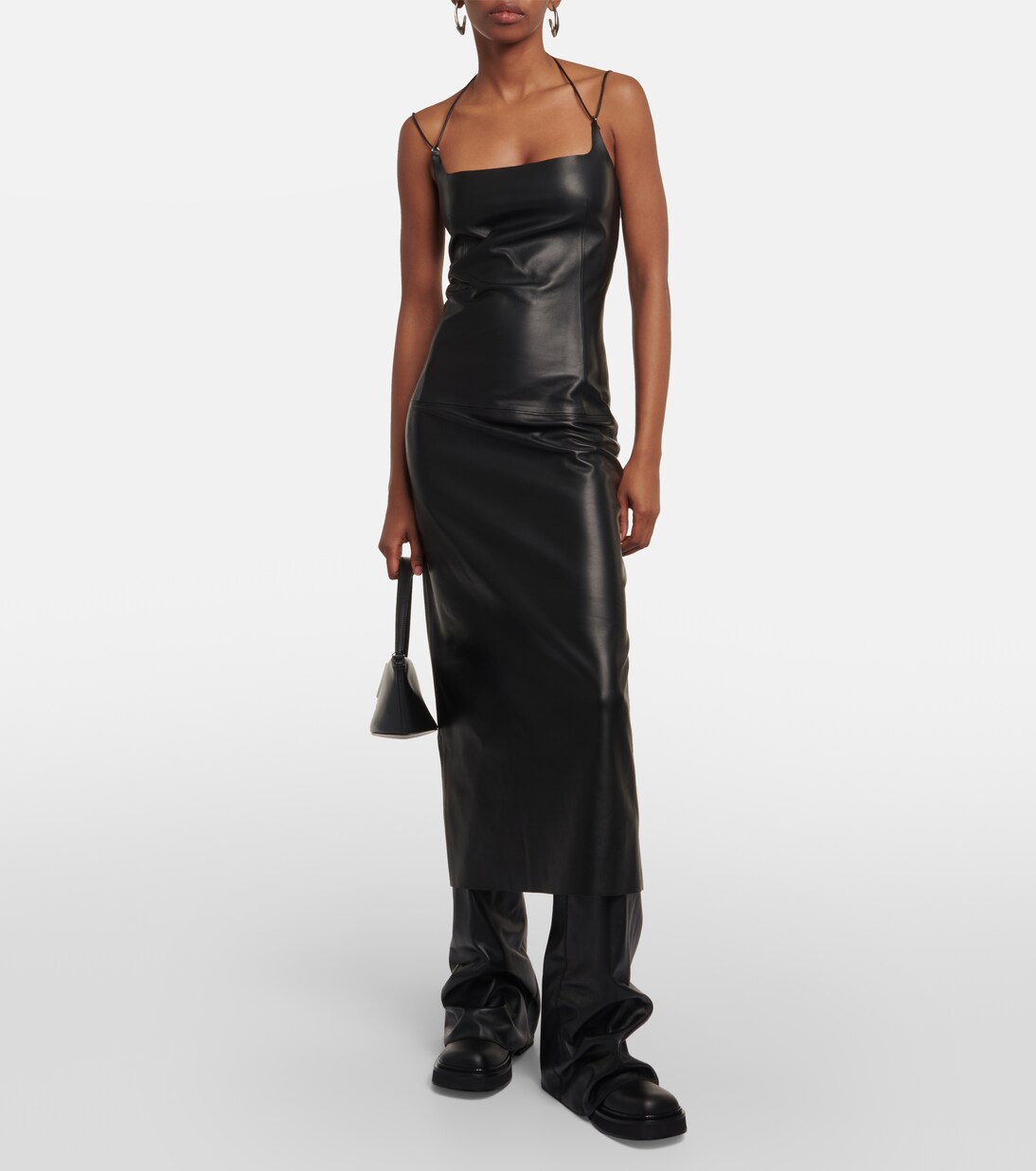 Abito midi in pelle | The Attico