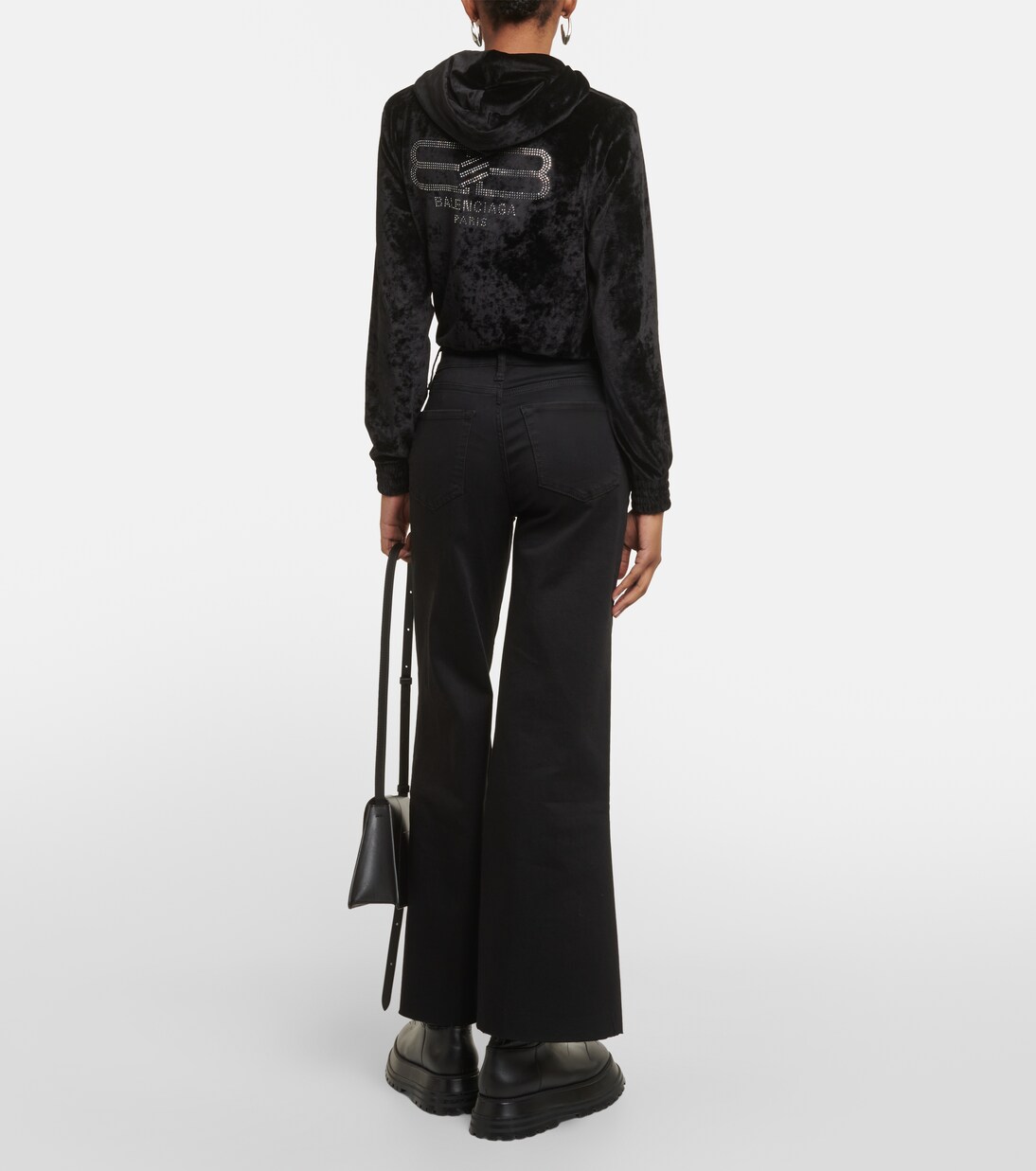 Le Palazzo Crop wide-leg jeans | Frame