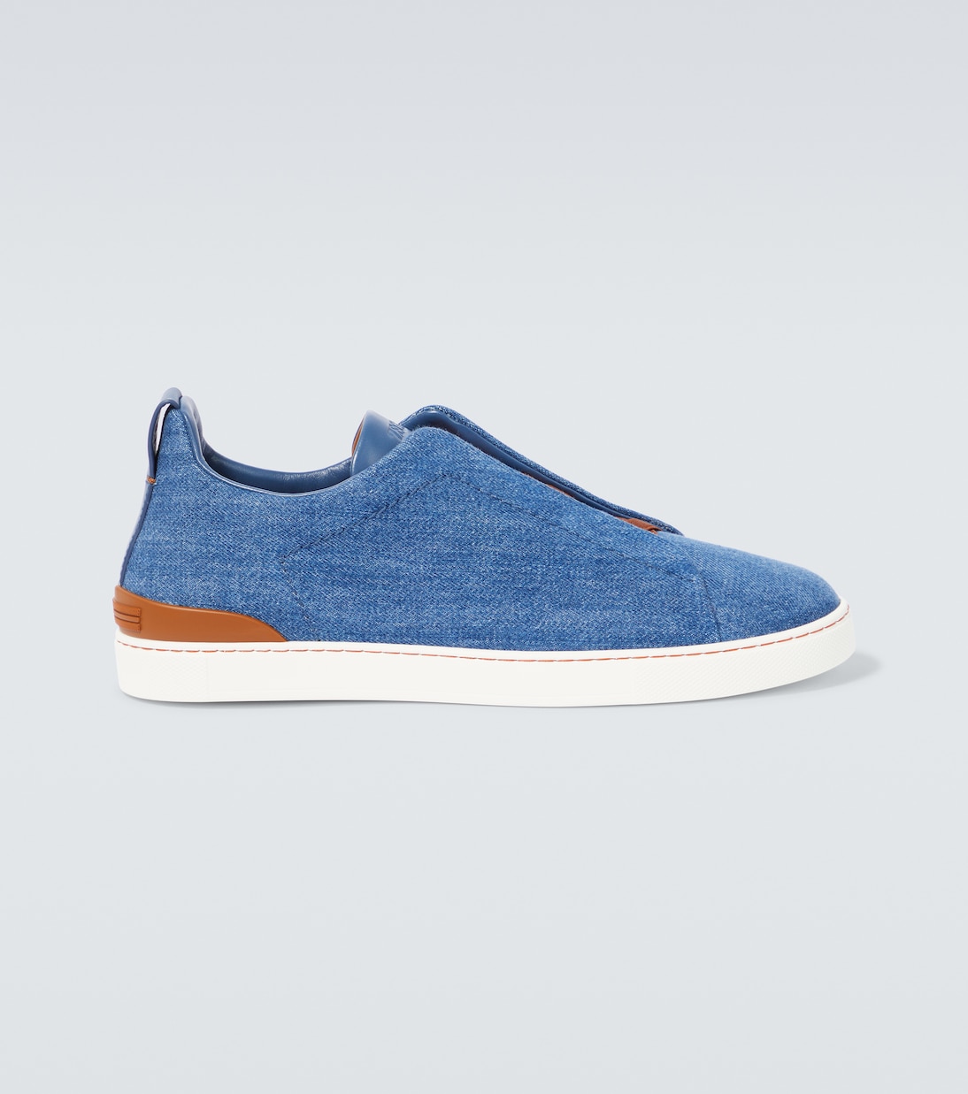 Sneakers Triple Stitch aus Denim | Zegna