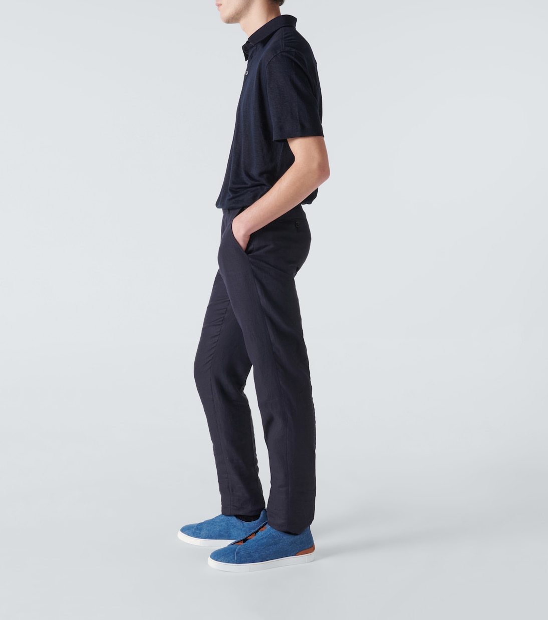 Sneakers Triple Stitch aus Denim | Zegna
