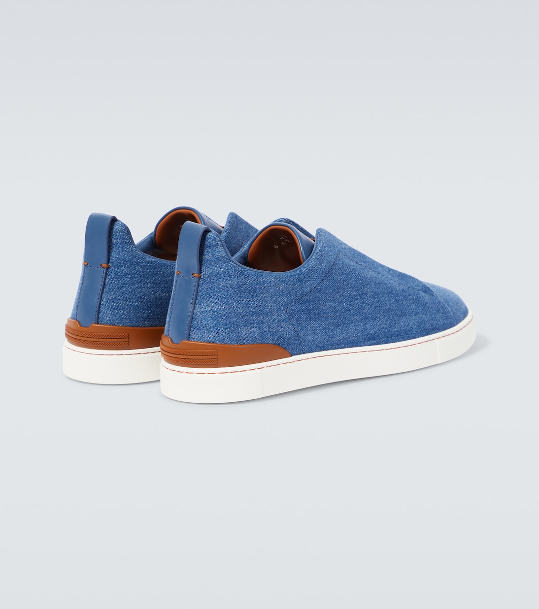 Sneakers Triple Stitch aus Denim | Zegna
