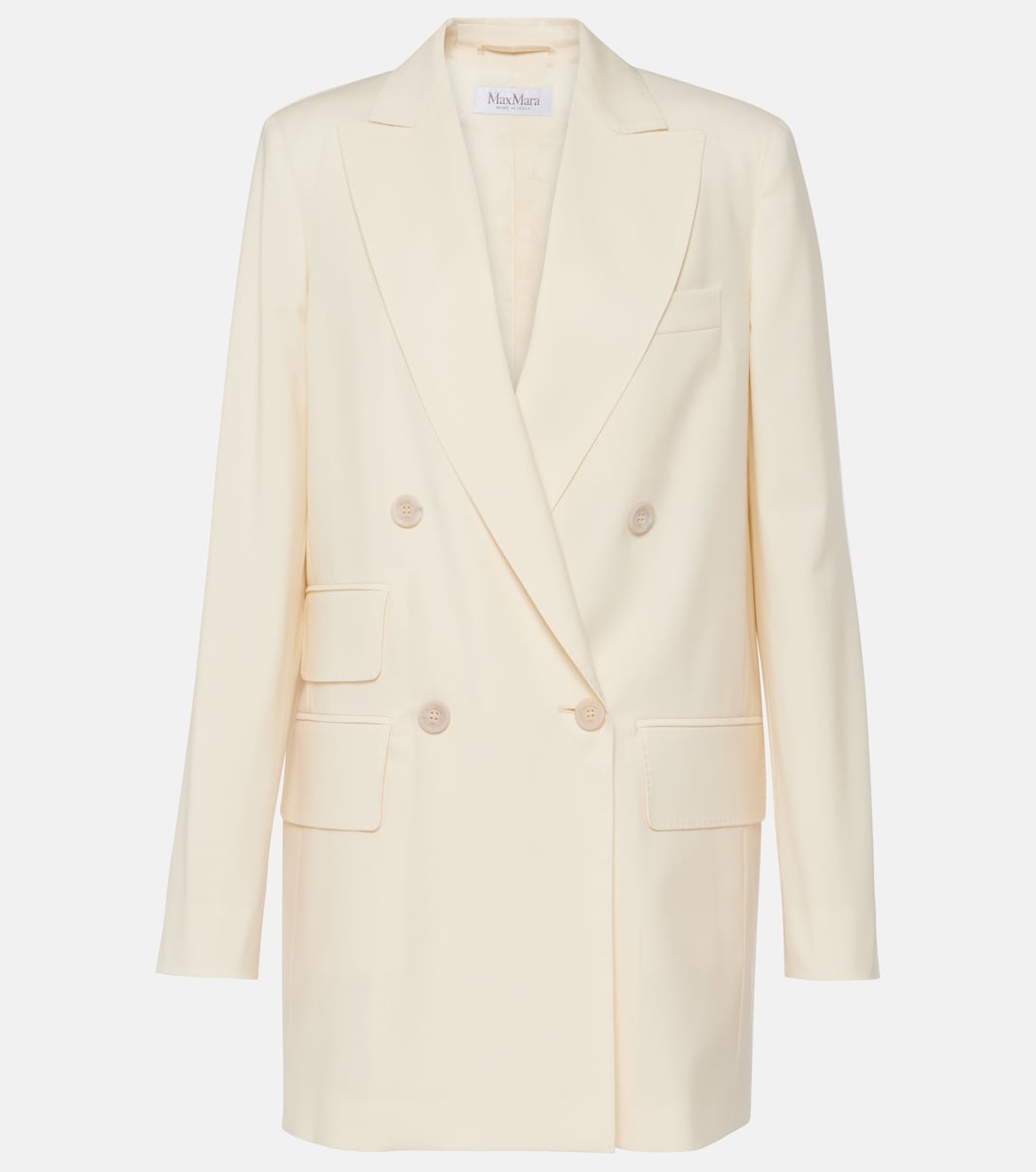 Double-breasted virgin wool blazer | Max Mara