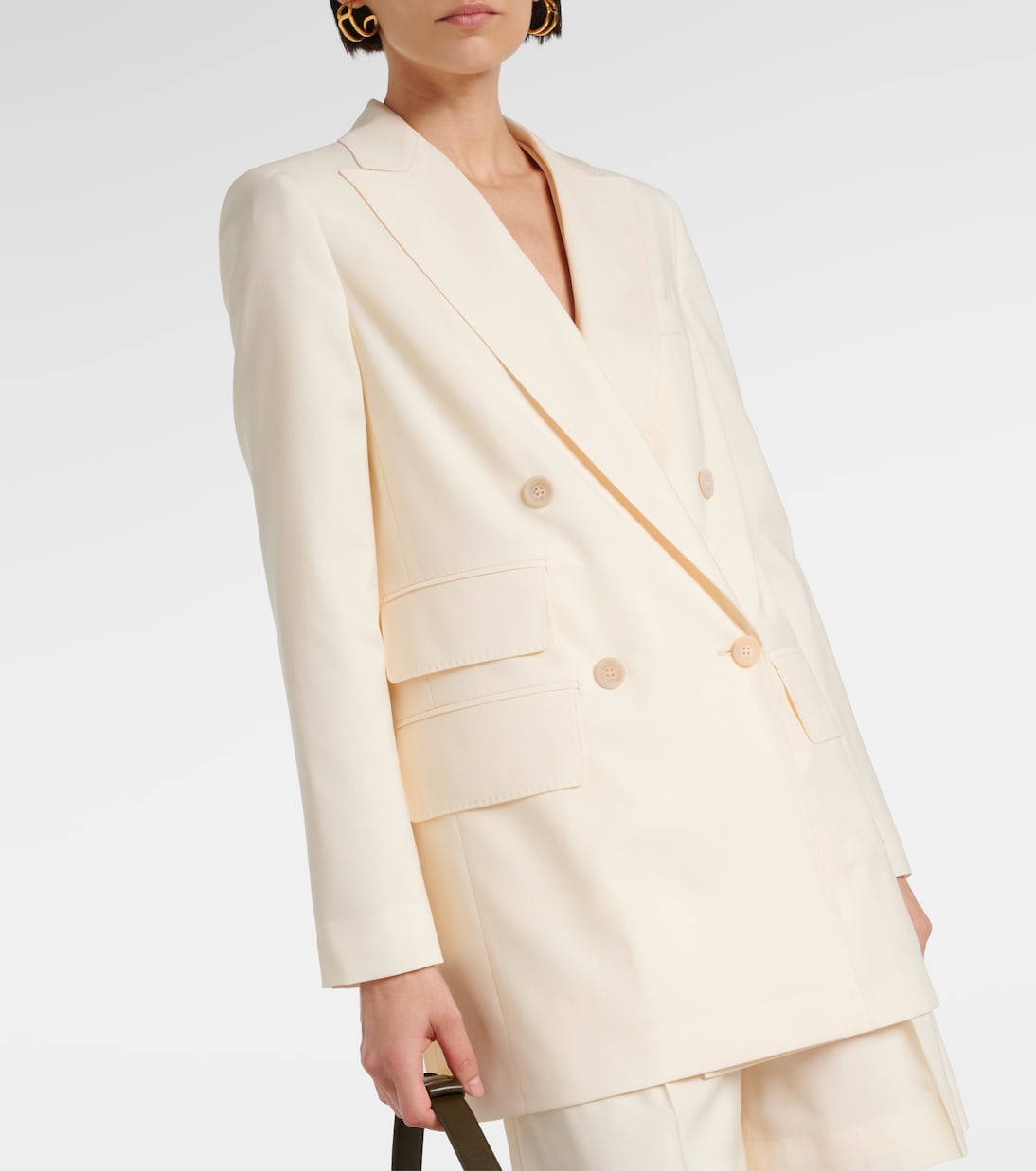 Double-breasted virgin wool blazer | Max Mara
