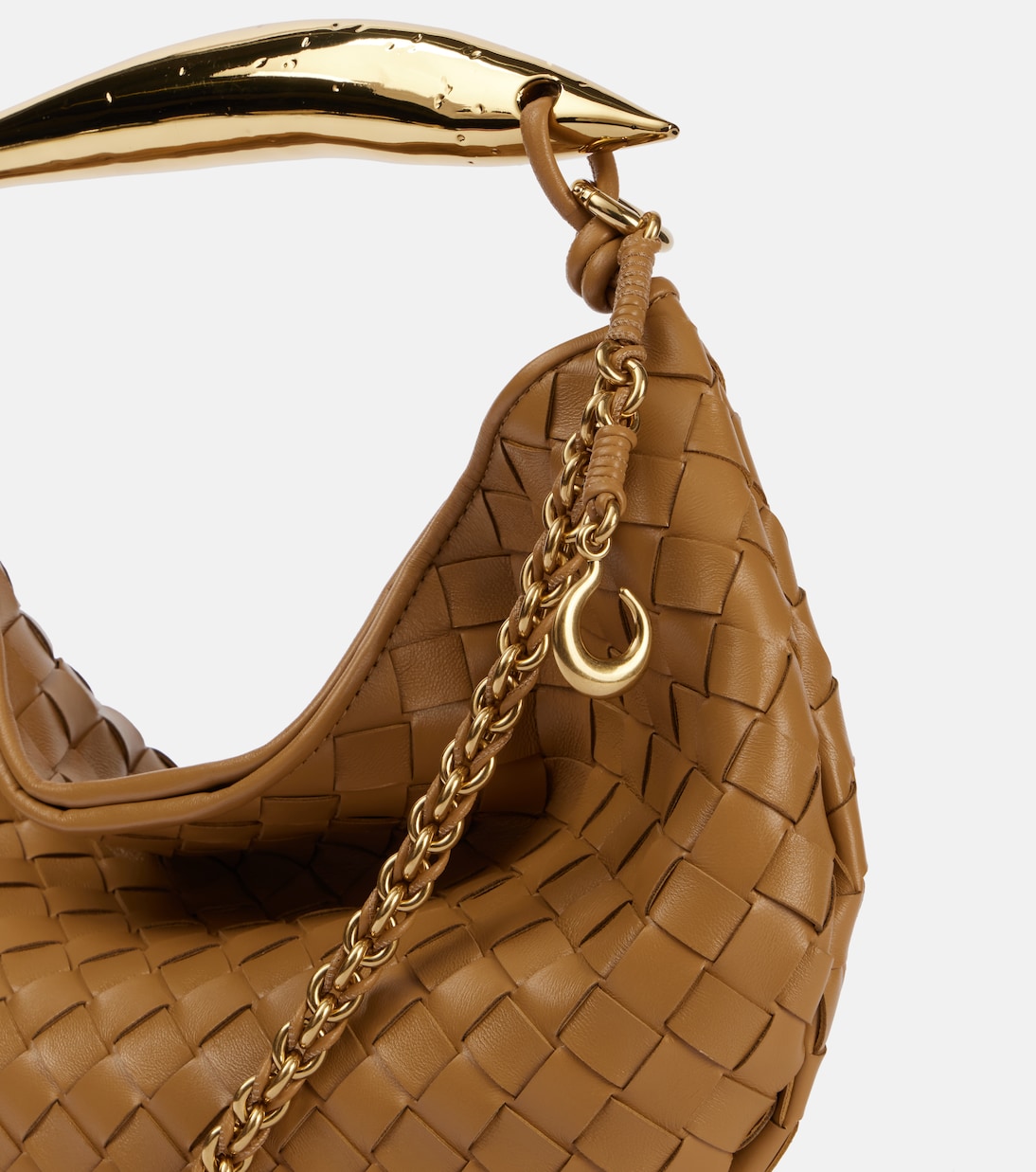 Borsa a spalla Sardine Chain in pelle Intrecciato | Bottega Veneta