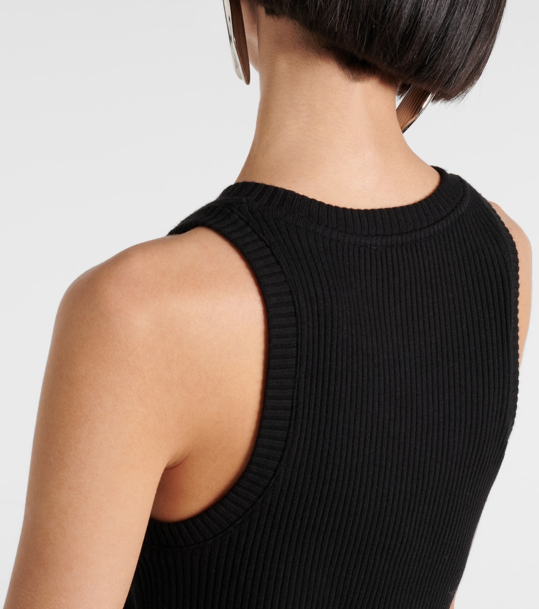 Robe midi en maille jersey côtelée | Vince